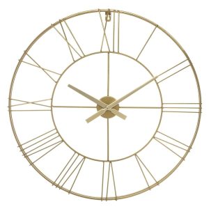 Klok Goud industrieel | ø 70cm
