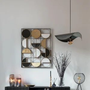 Wanddecoratie in Verguld Metaal