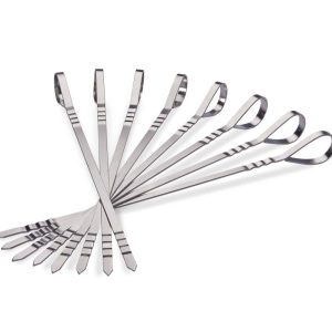 Napoleon RVS shaslick set – 8 stuks