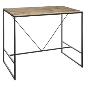 Bartafel Remco Industrieel Design | Staal en Acaciahout | 115x70x98cm