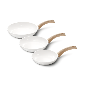 Cook & Pan – koekenpannenset – Ivory – 3-delig