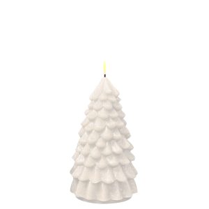 Deluxe Homeart – led kerstboomkaars – wit – 18 cm