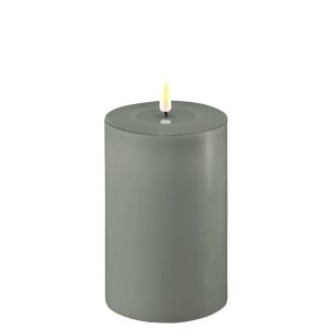 Deluxe Homeart – led kaars – groen – 10 x 15 cm
