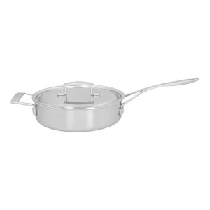 Demeyere – Industry 5 hapjespan met deksel – met dichte rand (nieuw!) – 24 cm