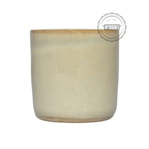 Gresnovo – koffie-/cappuccinomok Crème d’Argile – handgemaakt in Portugal – 8 cm