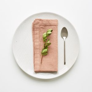 Linen Tales – linnen servetten – set van 2 – cafe crème – 40 x 40 cm