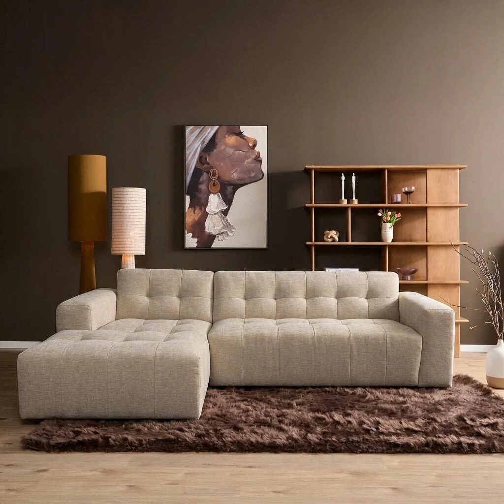 MySofa Ruby Hoekbank Beige Lounge L + 2,5 zits AR