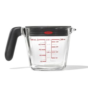 OXO – maatkan glas – met siliconen deksel – 500 ml