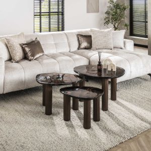 Organische Salontafel set Astra M | Kleur Koper