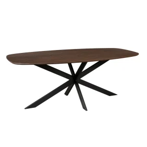 Eiken eettafel Ferris Deens Ovaal Bruin 180 cm