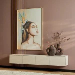Zwevend tv meubel Vision Zand 200 cm