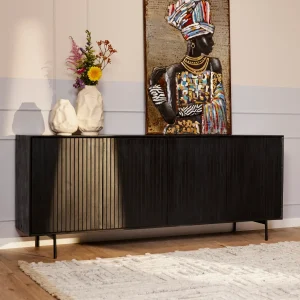 Dressoir zwart Madison | 210 cm