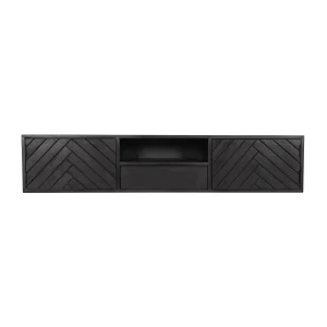 Zwevend tv meubel Zwart New York  160 cm