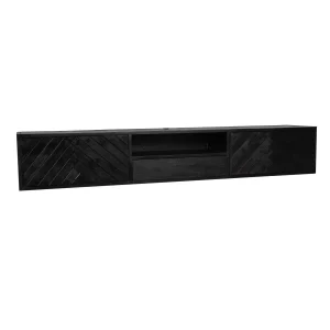 Zwevend tv meubel Zwart New York  240 cm