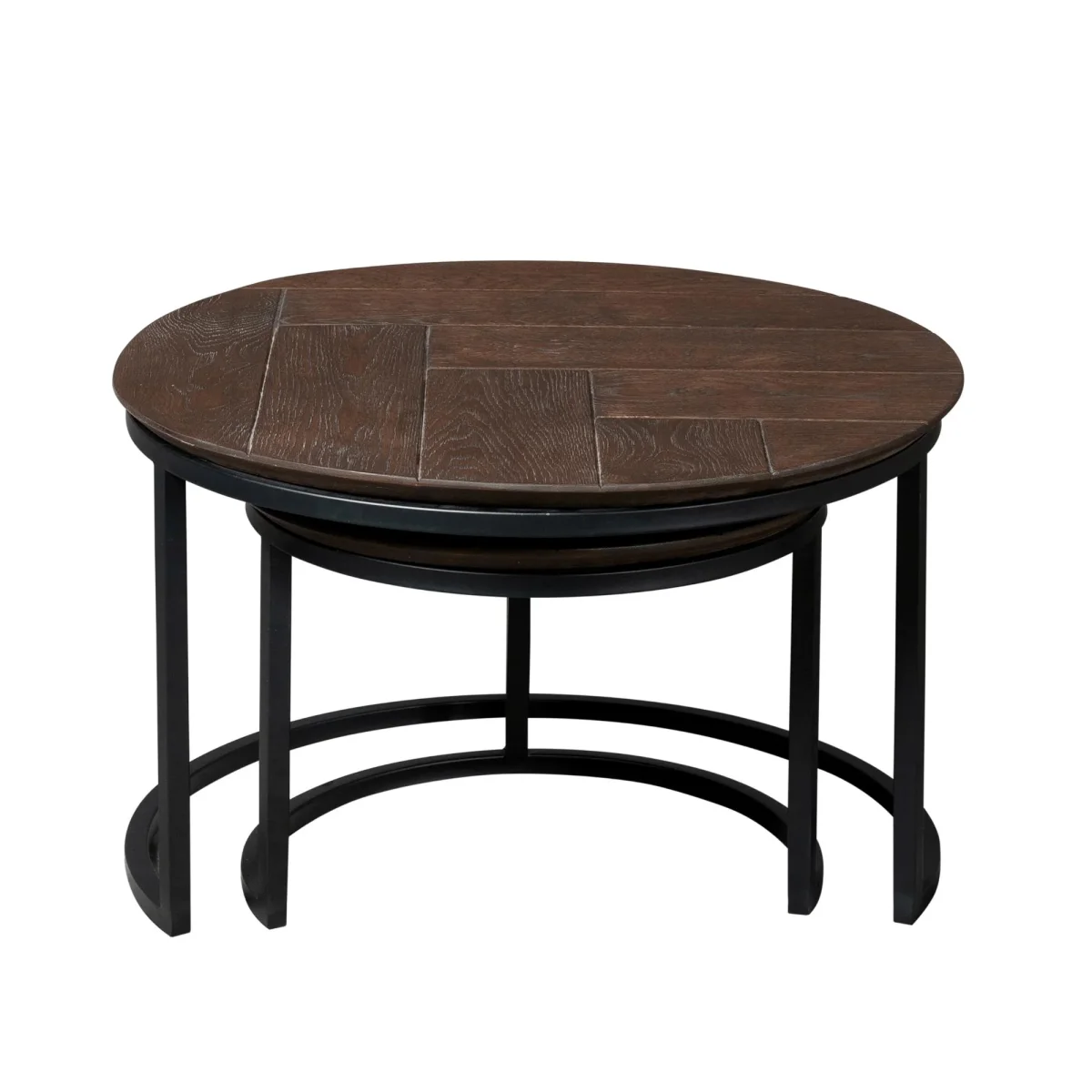 Salontafel Otik Brown Oak | 70 cm | Set van 2 - Afbeelding 3