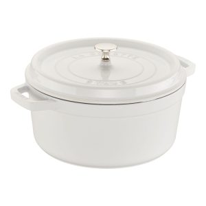 Staub – stoofpan gietijzer – Puur wit – 26 cm