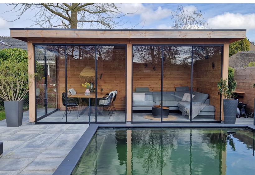 Staallook schuifwand voor tuinoverkapping - Afbeelding 5
