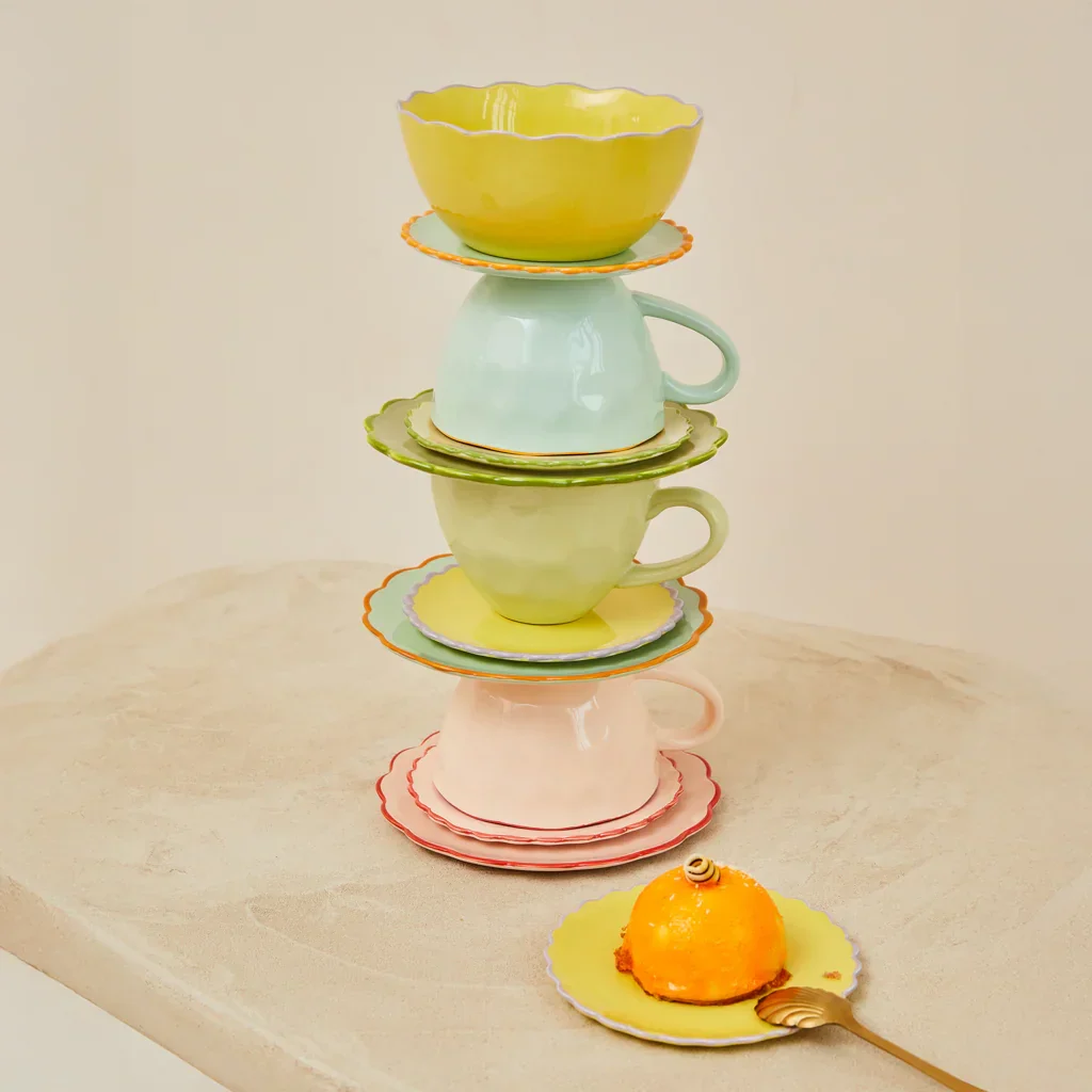 Urban Nature Culture – Good Morning Cup Cappuccino – sculpted – Pale Green - Afbeelding 3
