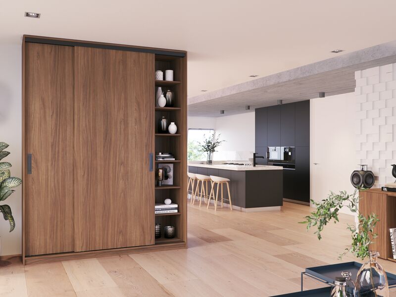 Schuifdeuren loft Raffito voor een kast vanaf